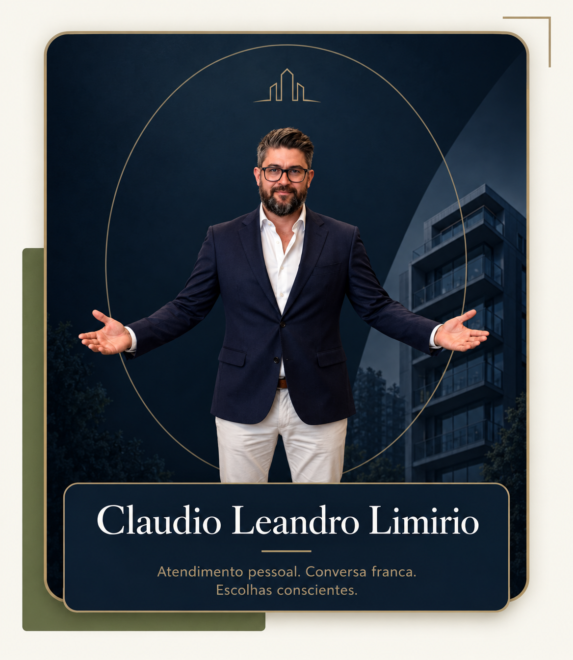 Claudio Leandro Limirio, corretor de imóveis